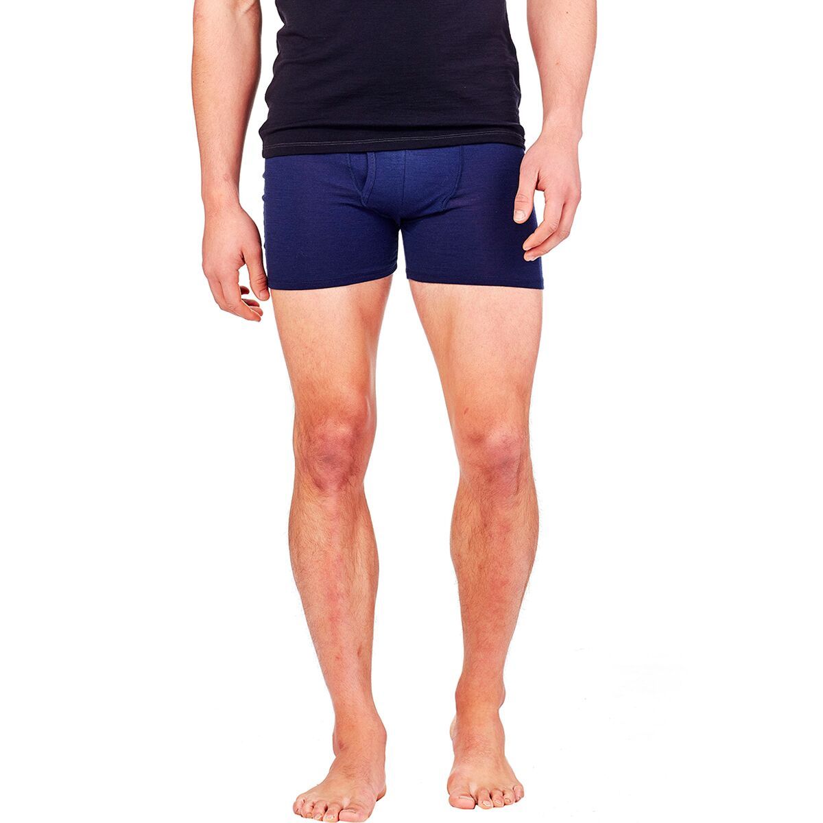 Image of Icebreaker Anatomica Boxer + Fly - Men's Midnight Navy2, M
