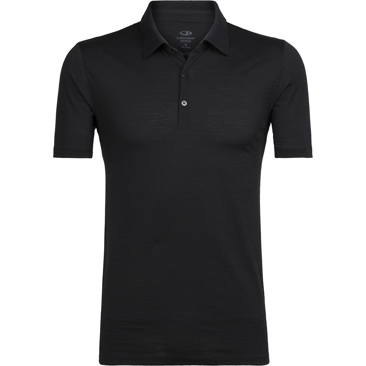 新品 S icebreaker Tech Lite SS Polo アイスブレーカー テックライト ポロシャツ メリノウール 半袖 アウトドア 登山 キャンプ 黒ブラック ICEBREAKER (アイスブレーカー) M TECH LITE II SS POLO
