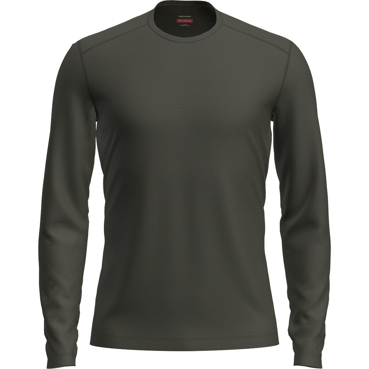 Image of Icebreaker 260 Tech Long-Sleeve Crew Top - Men's Dk Loden, S