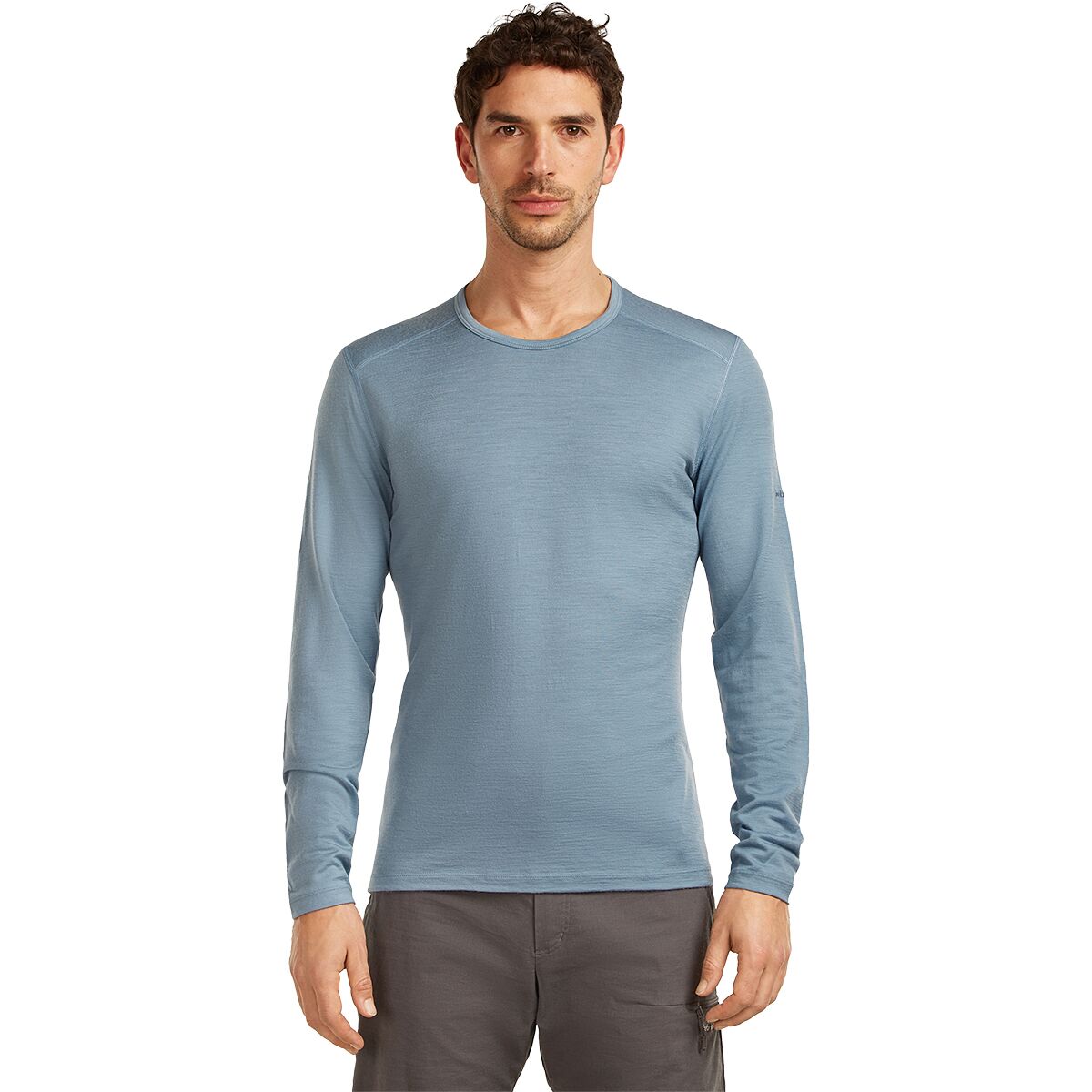 Image of Icebreaker 200 Oasis SS Crew Top - Men's Flint Blue, L
