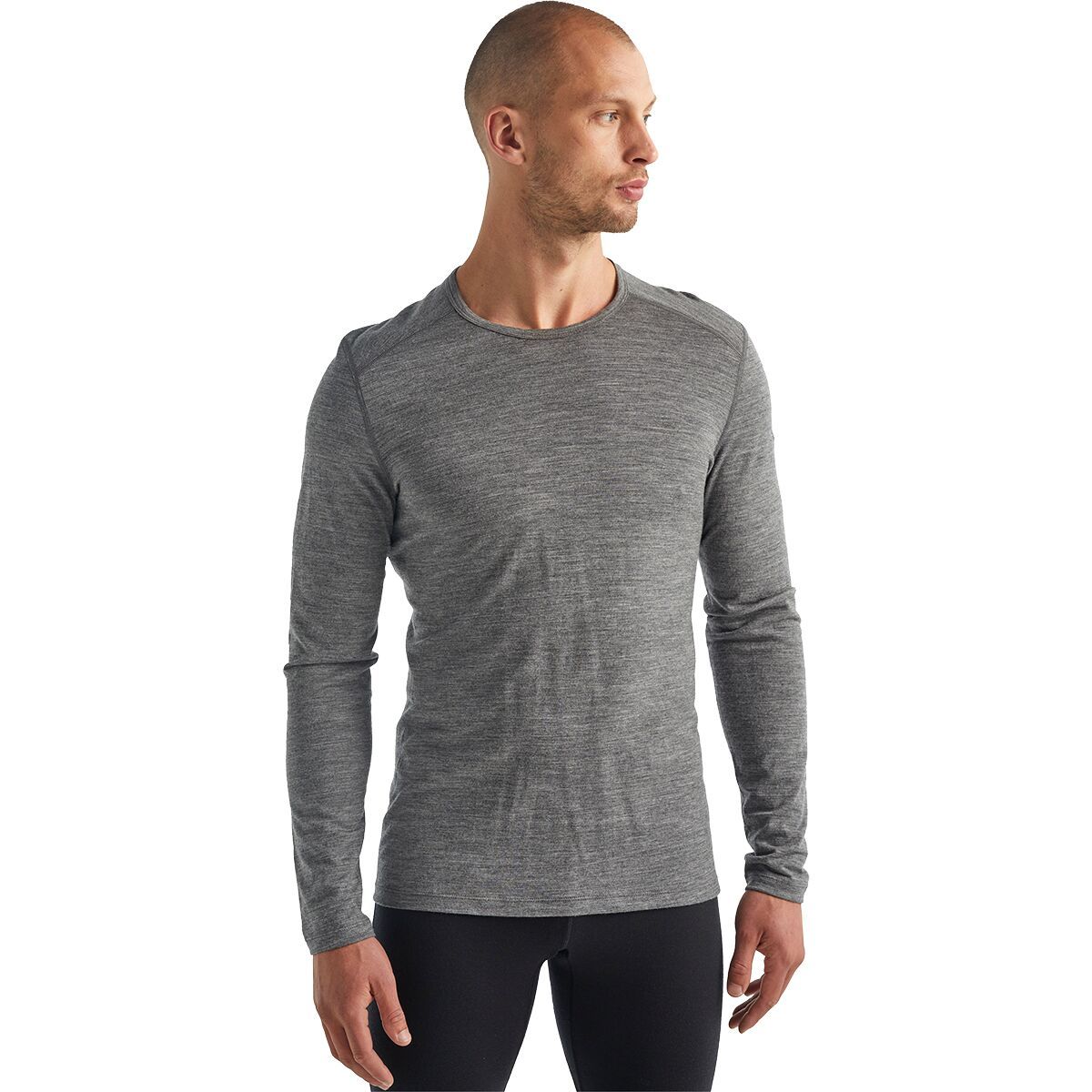 Image of Icebreaker 200 Oasis LS Crew Top - Men's Gritstone Heather, M