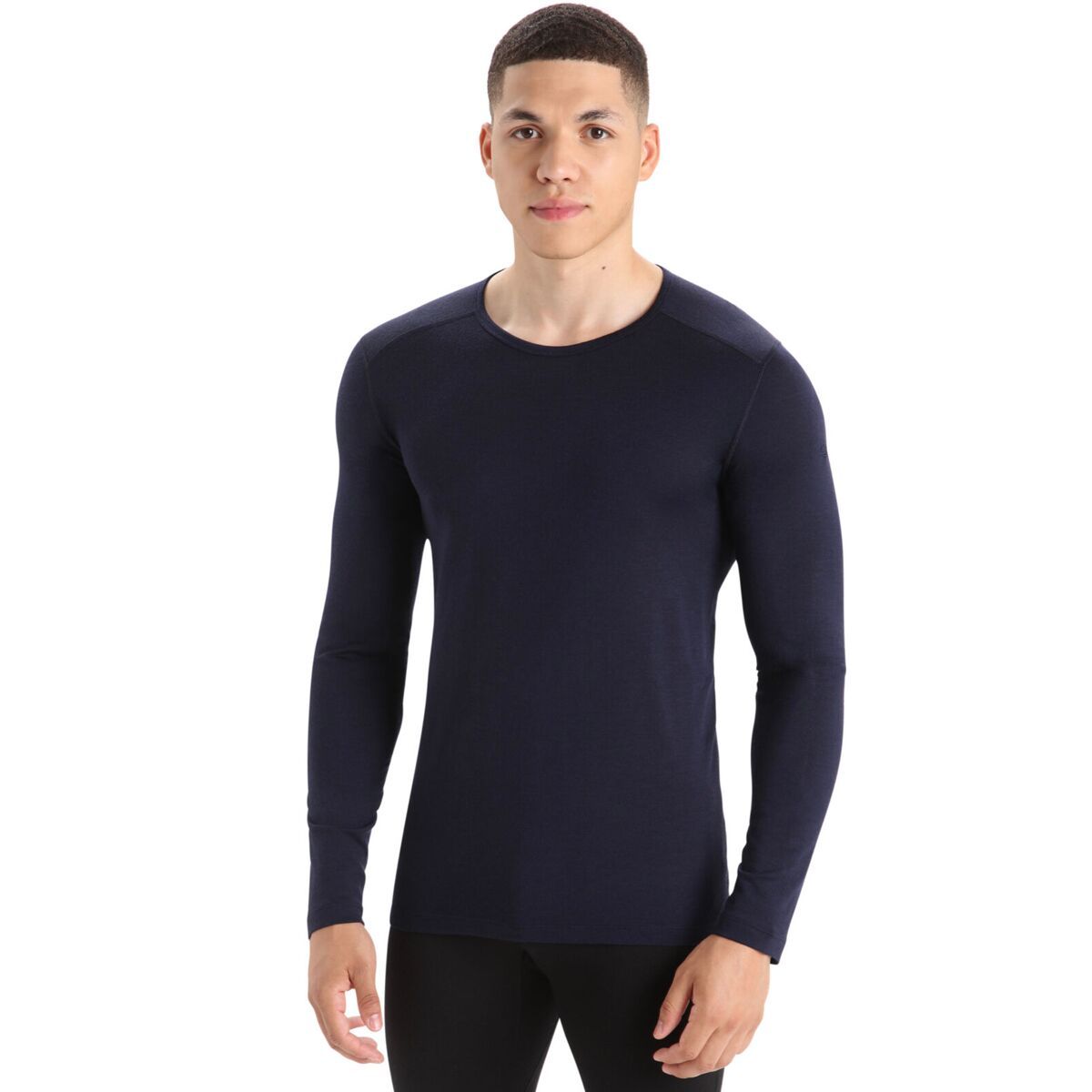 Image of Icebreaker 200 Oasis LS Crew Top - Men's Midnight Navy, L