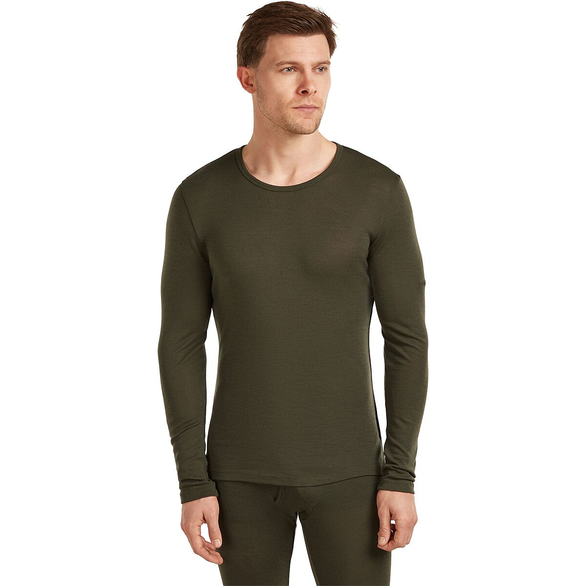 Image of Icebreaker 175 Everyday Long-Sleeve Crew Shirt - Men's Dark Loden, L