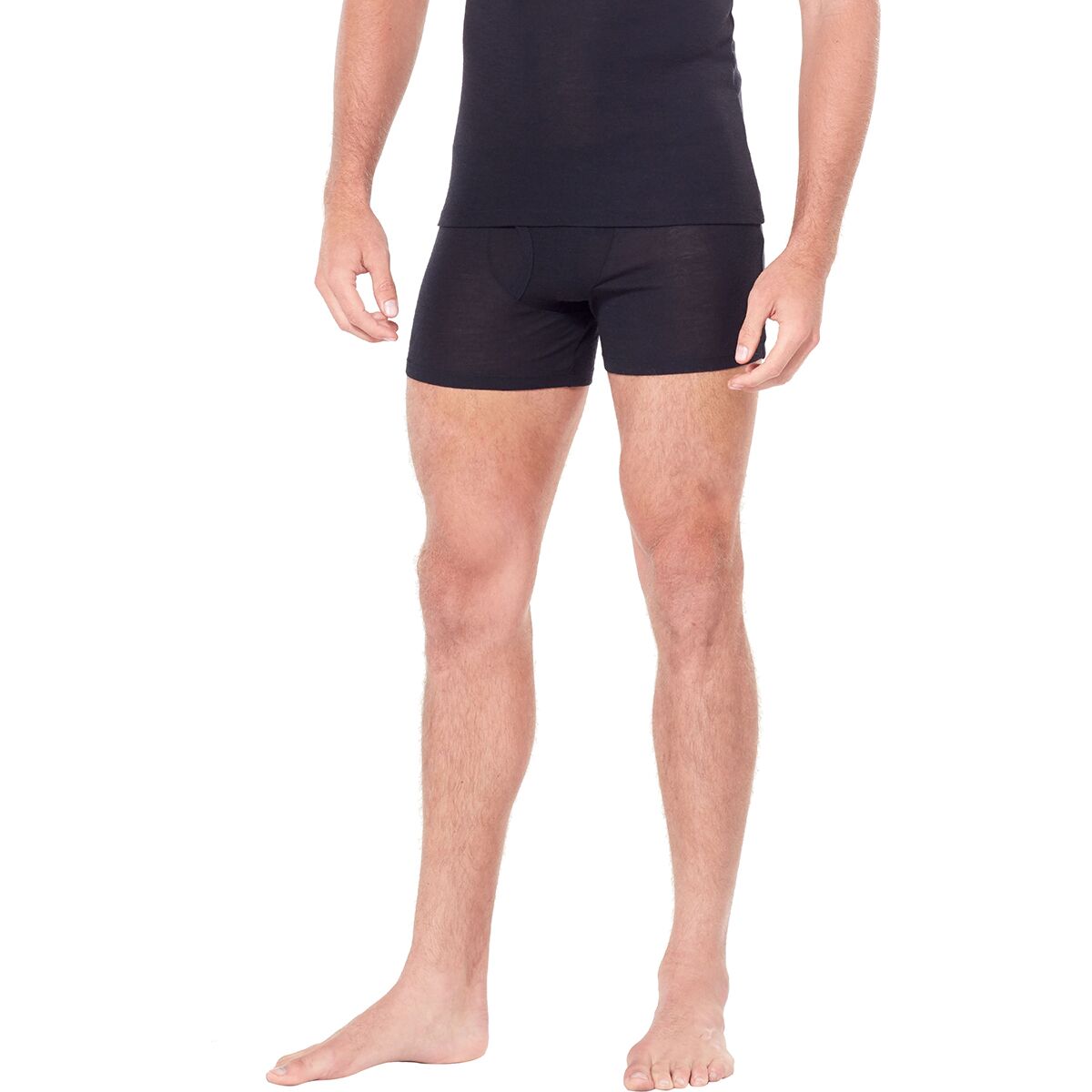 Image of Icebreaker 175 Everyday Boxer with Fly - Men's Black, XL