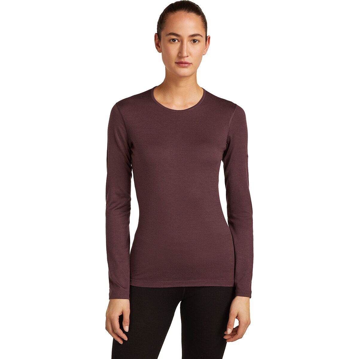 Image of Icebreaker 200 Oasis Long Sleeve Crewe - Women's Java, L