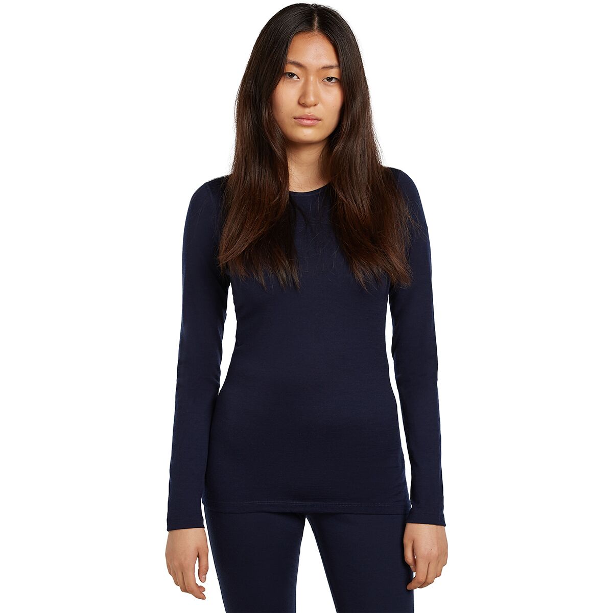 Image of Icebreaker 200 Oasis Long Sleeve Crewe - Women's Midnight Navy2, M