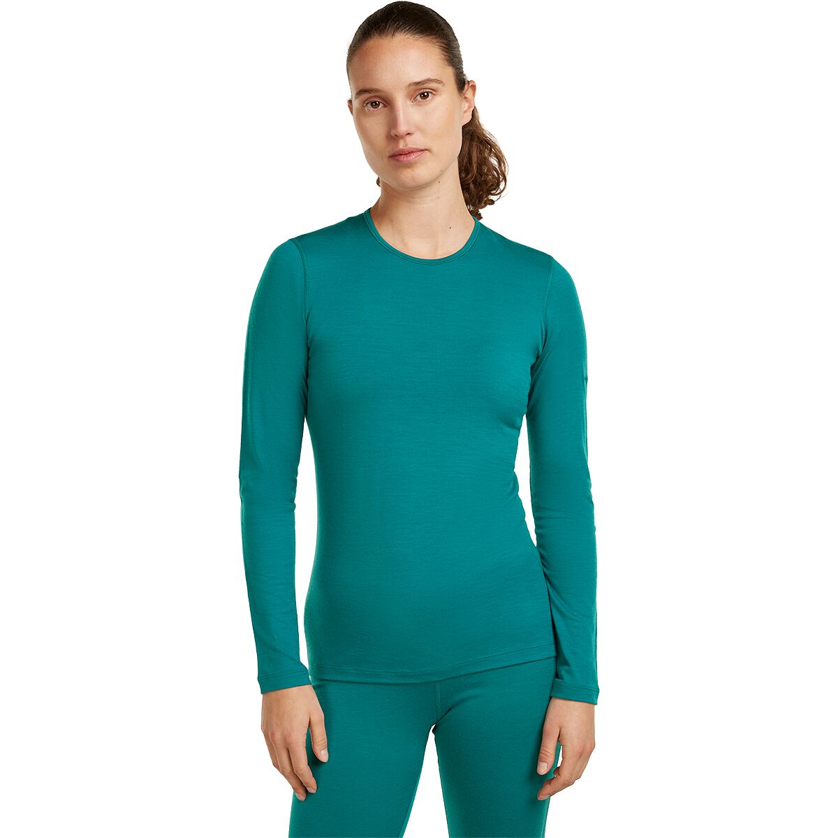 Image of Icebreaker 200 Oasis Long Sleeve Crewe - Women's Tidal Teal, XL