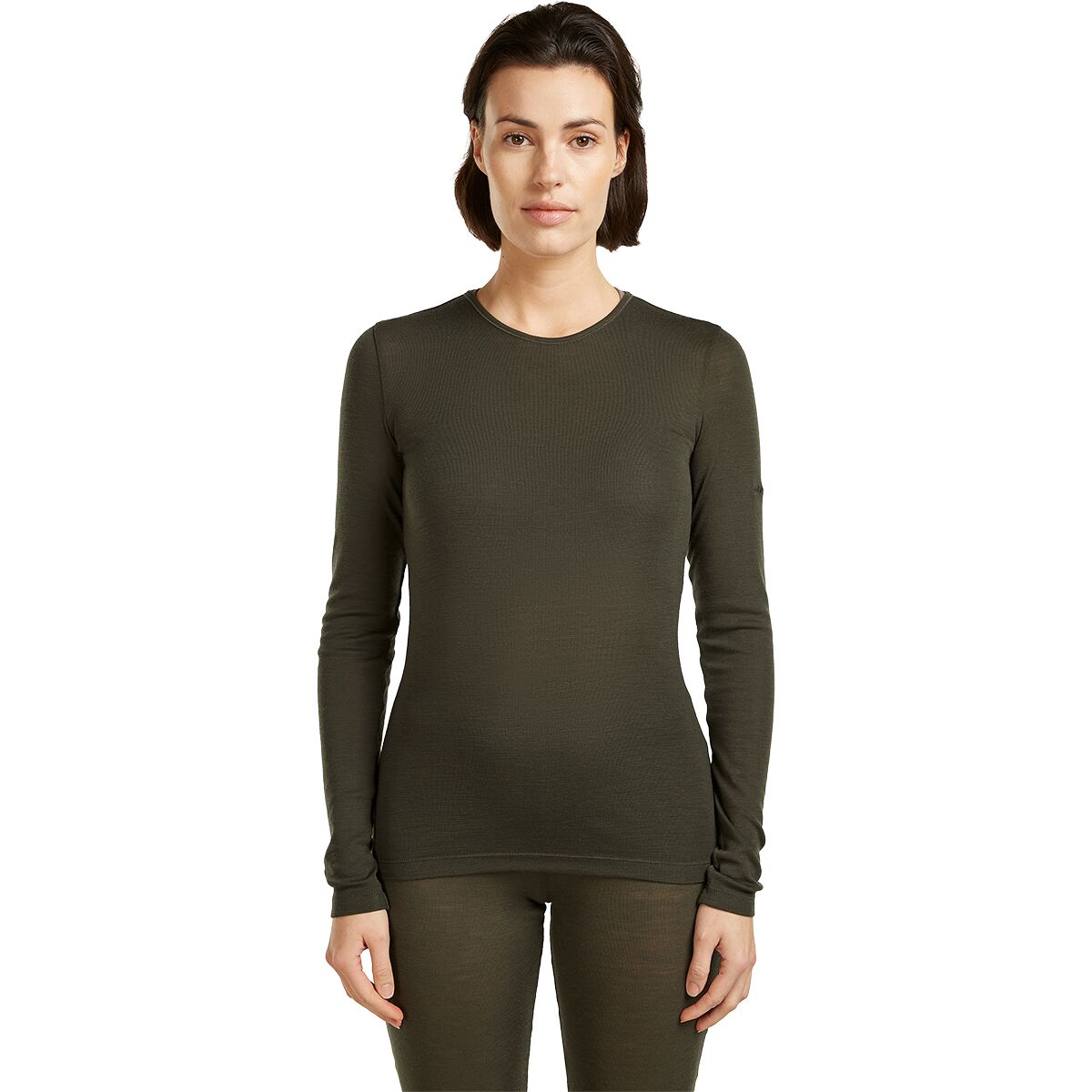 Image of Icebreaker BodyFit 175 Everyday Long-Sleeve Crewe Top - Women's Dk Loden, M