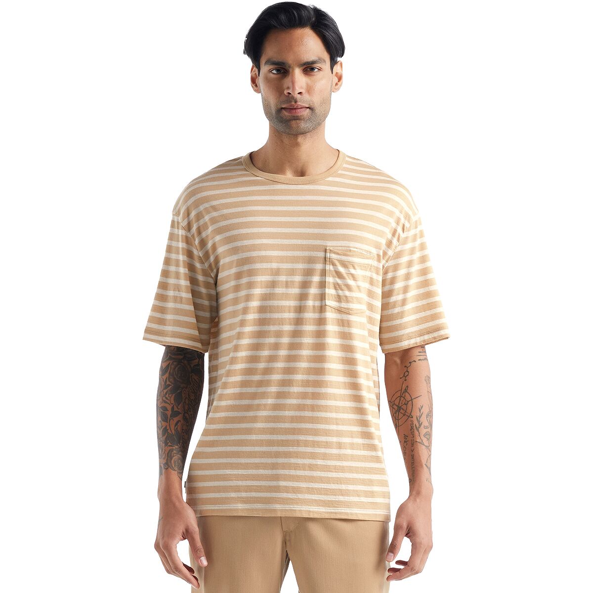 Icebreaker Granary Stripe Short-Sleeve Pocket T-Shirt - Men's product image