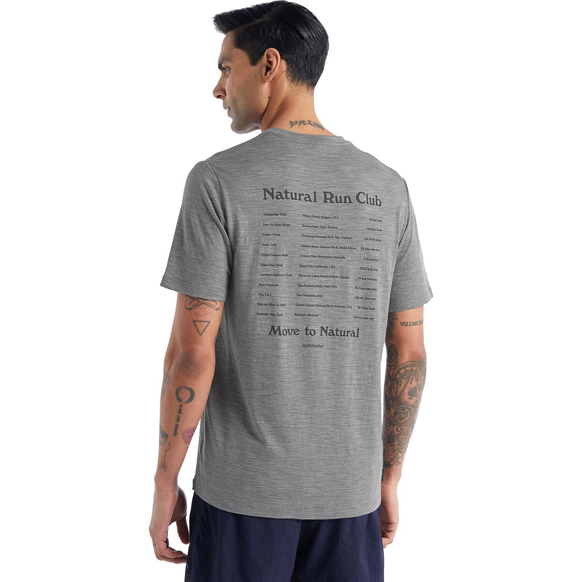 Icebreaker Tech Lite II Natural Run Club Short-Sleeve T-Shirt - Men's