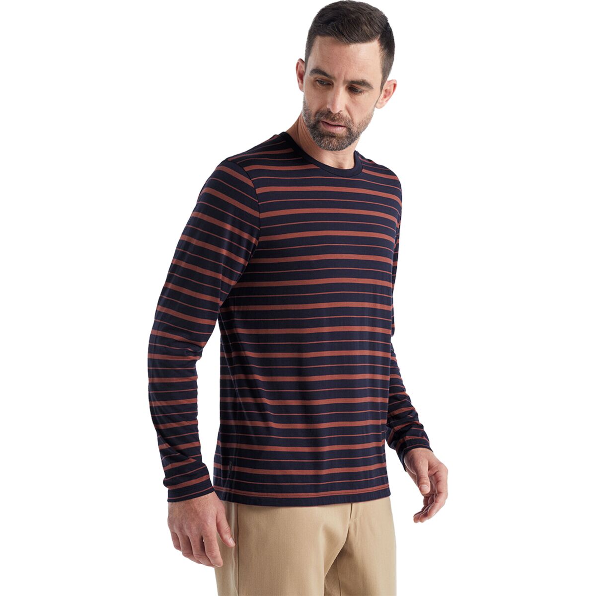 Icebreaker Wave Stripe Long-Sleeve T-Shirt - Men's