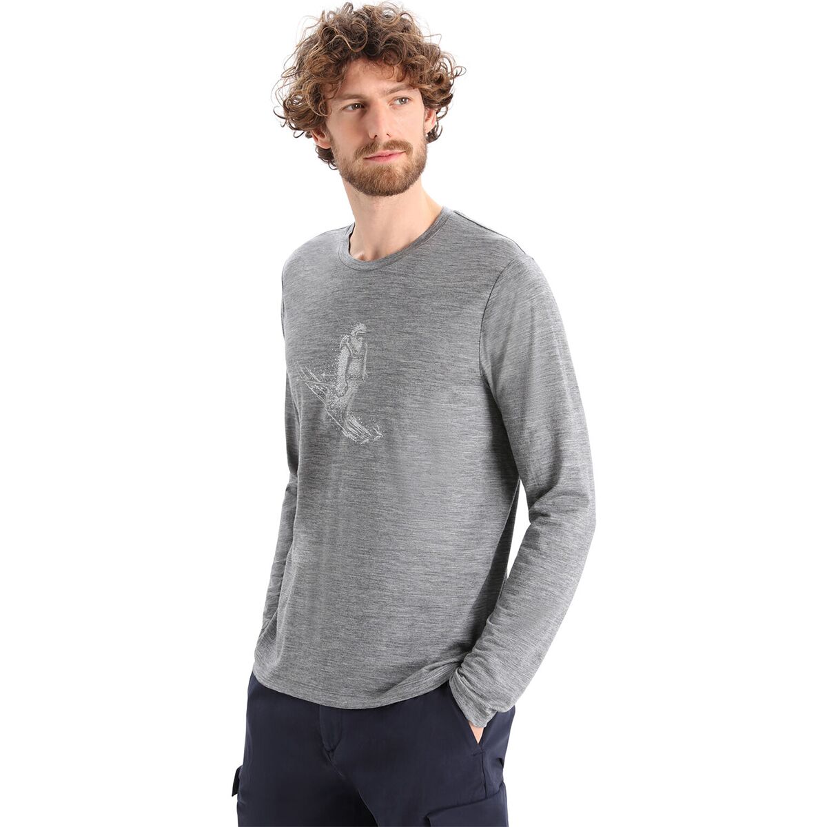 Icebreaker Tech Lite II Skiing Yeti Long-Sleeve T-Shirt - Men's product image