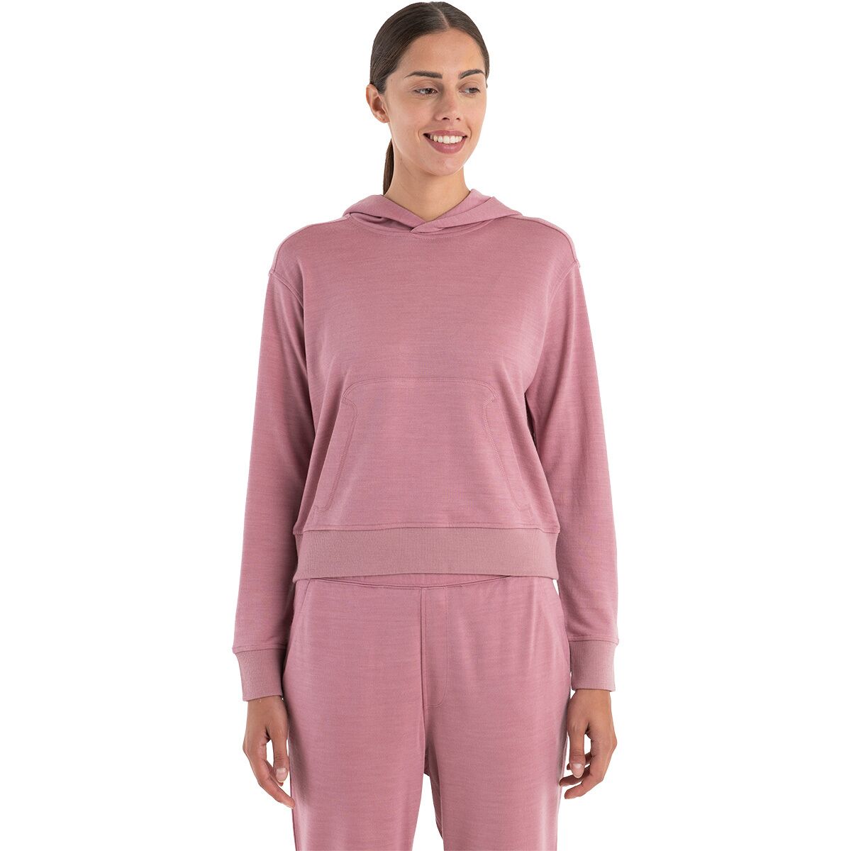 Icebreaker Icebreaker Merino Blend 200 Crush II Long-Sleeve Hoodie - Women's Crystal, XS