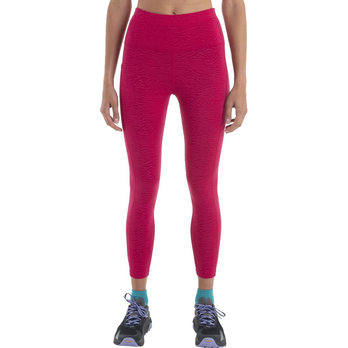 Icebreaker Merino Fastray High Rise Topo Lines Tights - Women