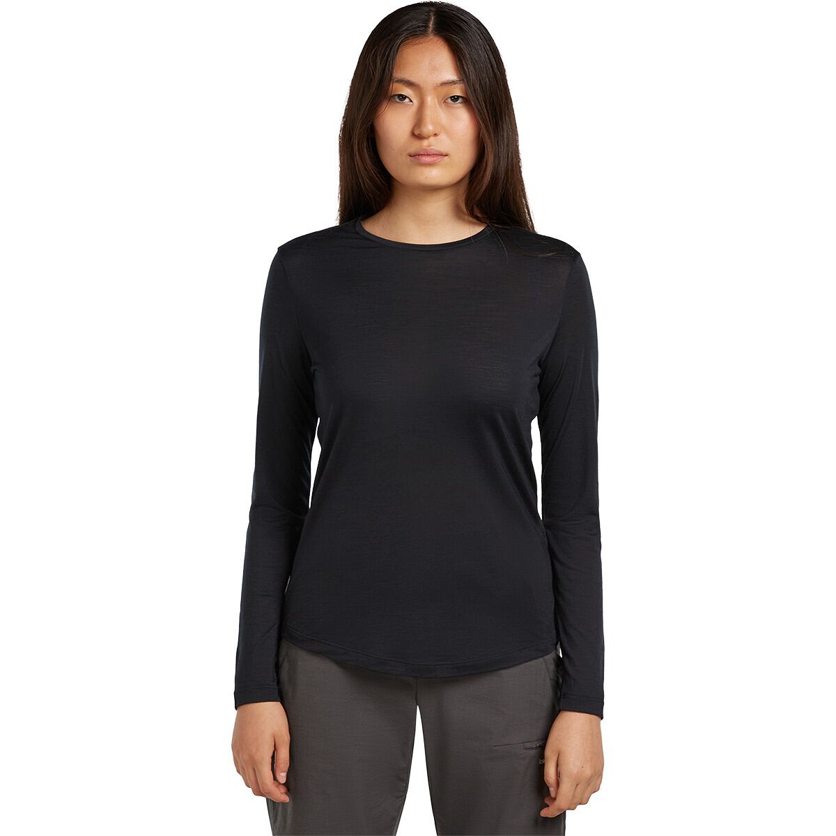Image of Icebreaker Merino 125 Cool-Lite Sphere III Long-Sleeve T-Shirt- Women's Black, L