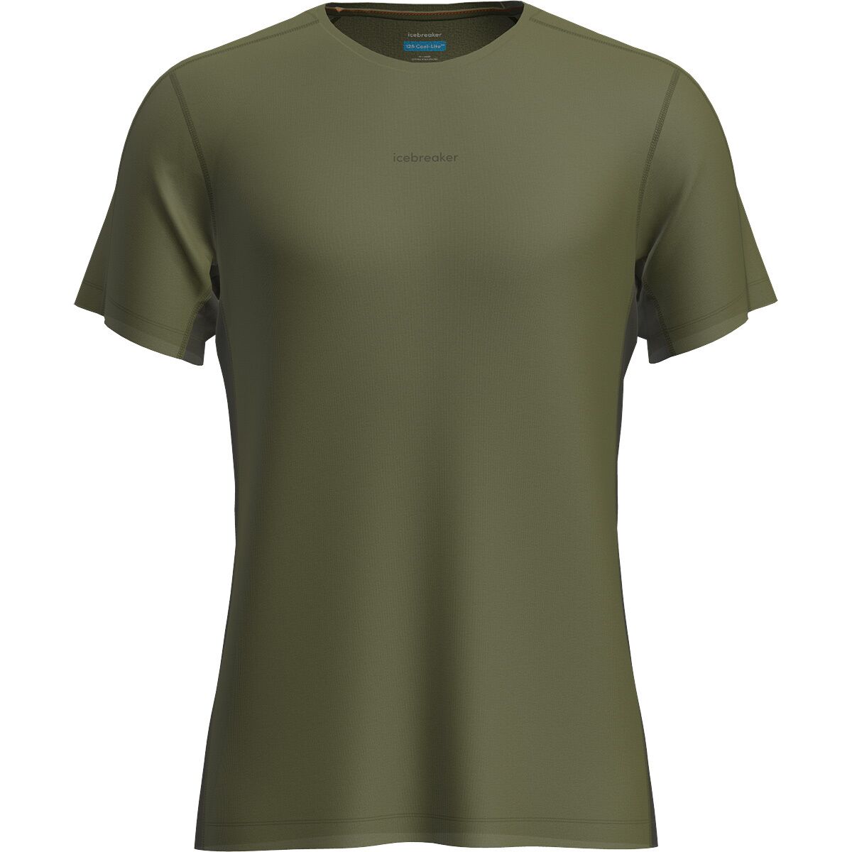 Image of Icebreaker Merino 125 Cool-Lite Sphere Colour Block T-Shirt - Men's Sphagnum/Dk Loden/Cb, M