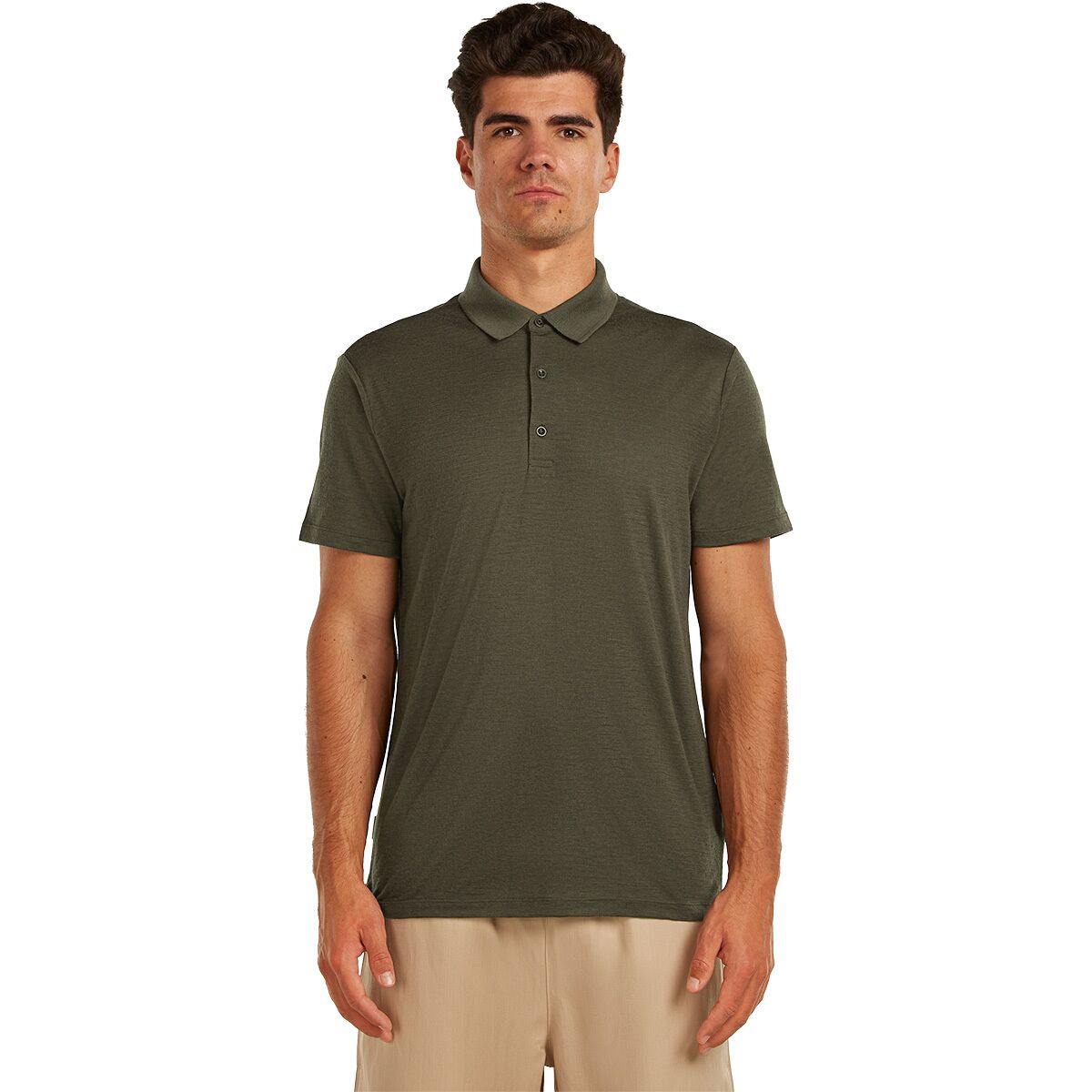 Image of Icebreaker Merino 150 Tech Lite Polo Shirt - Men's Dark Loden, M