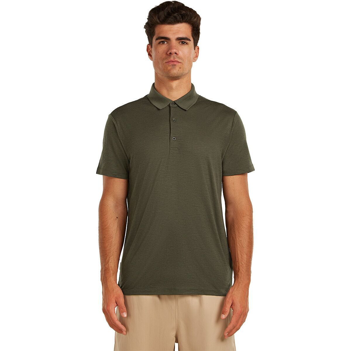 Image of Icebreaker Merino 150 Tech Lite Polo Shirt - Men's Dark Loden, L