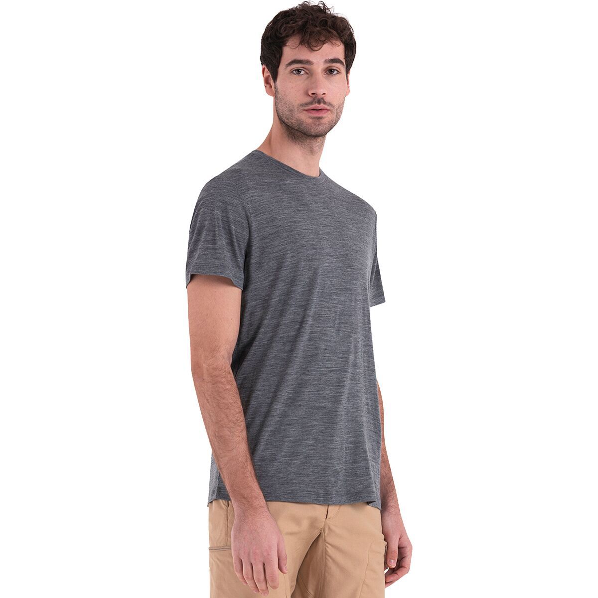 Image of Icebreaker Merino 150 Tech Lite T-Shirt - Men's Gritstone Heather, M