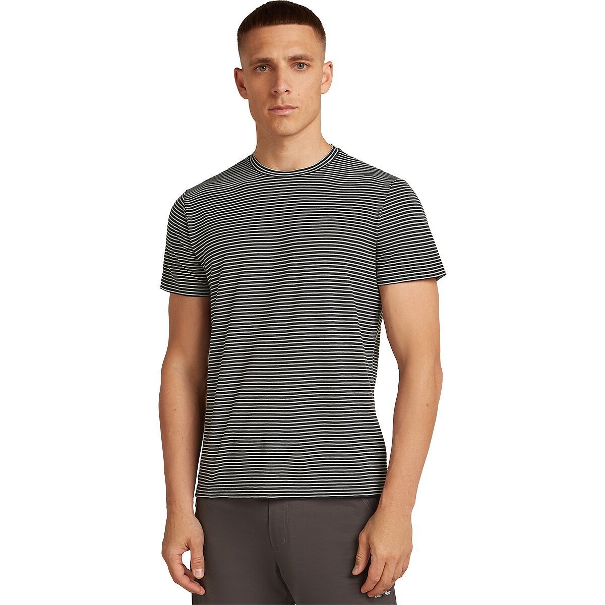 Image of Icebreaker Merino 150 Tech Lite T-Shirt - Men's Midnight Navy/Snow/S, XL