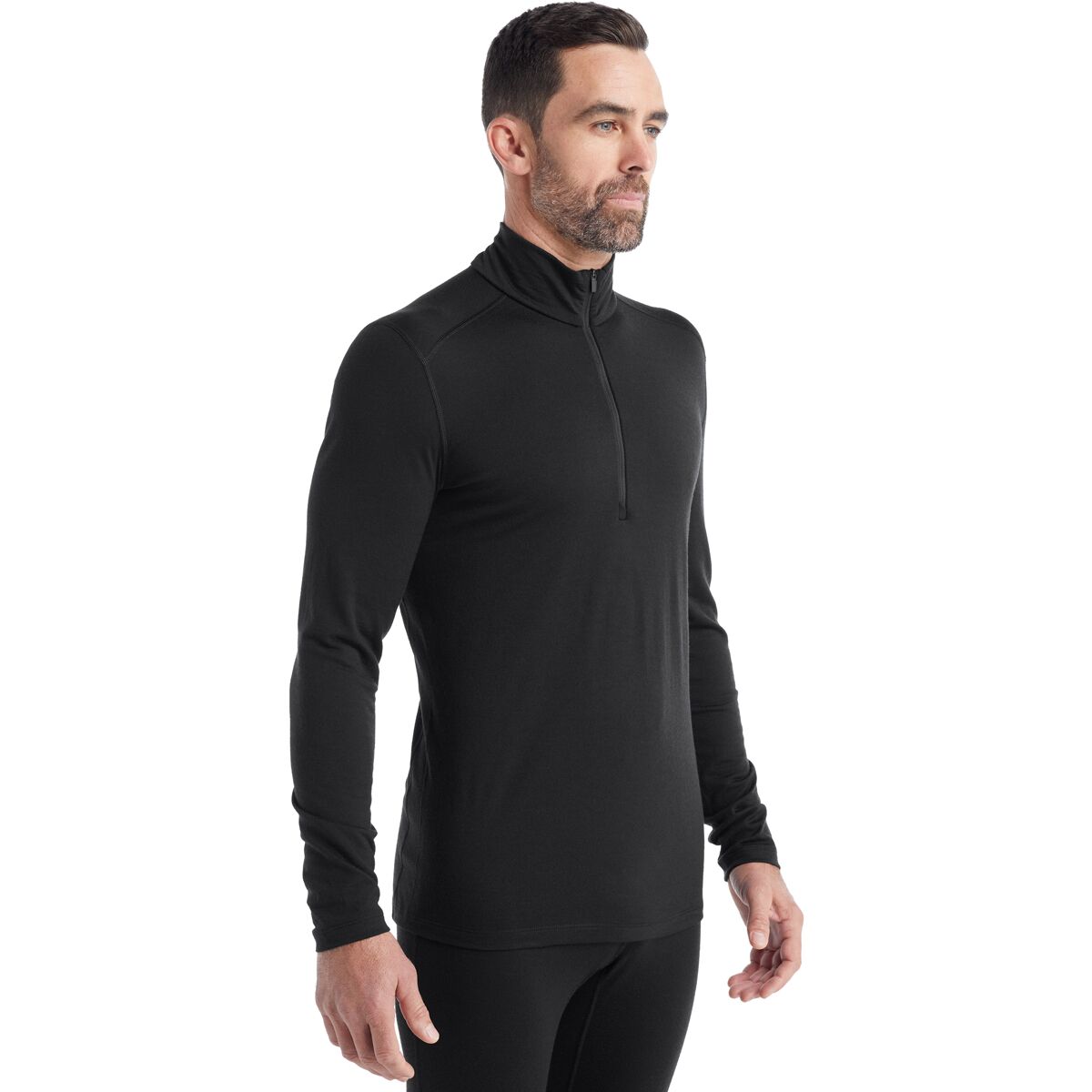 Icebreaker Icebreaker Merino 200 Oasis Long-Sleeve 1/2-Zip Top - Men's Black, L