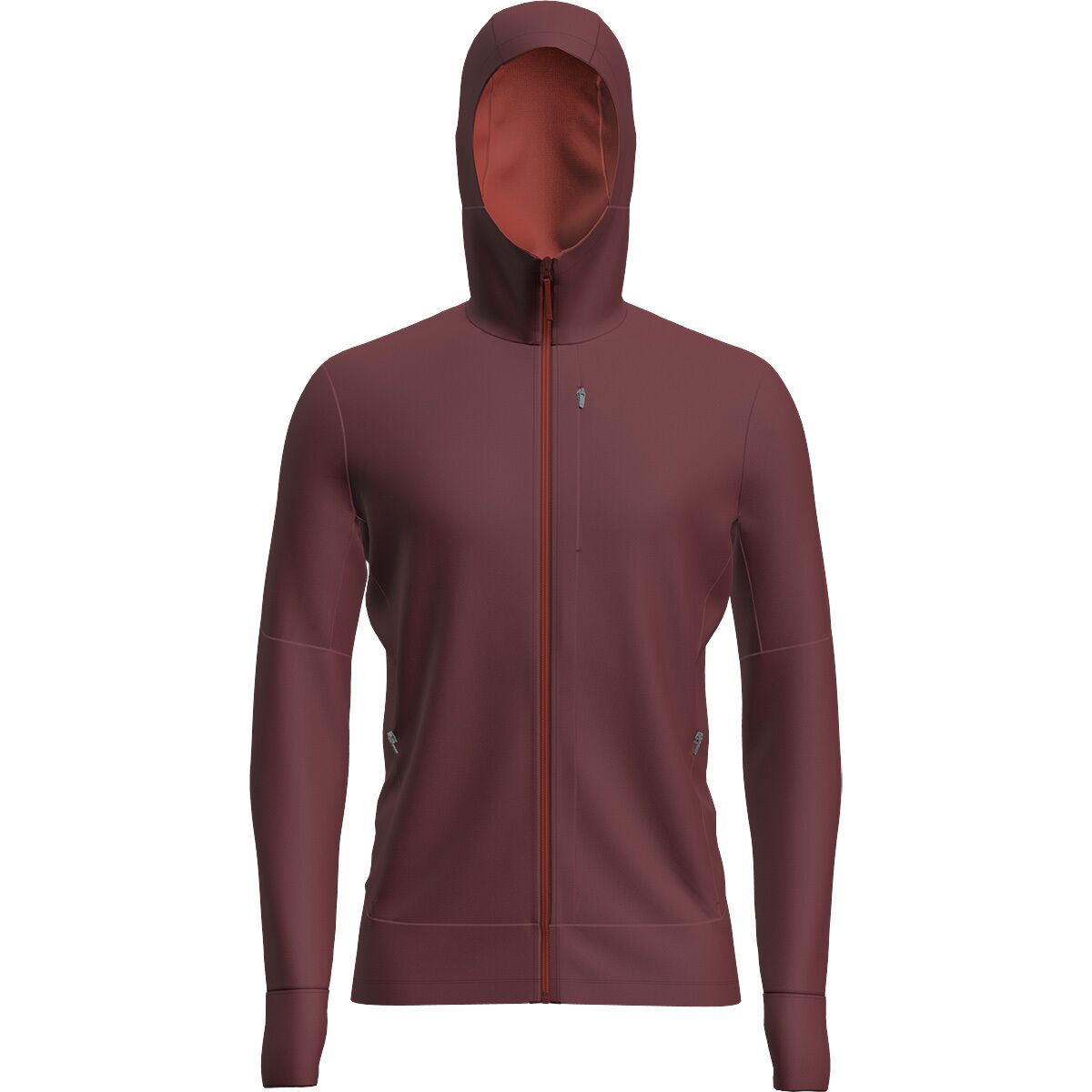 Image of Icebreaker Merino 260 Quantum Long-Sleeve Zip Hoodie - Men's Port/Agate, XL