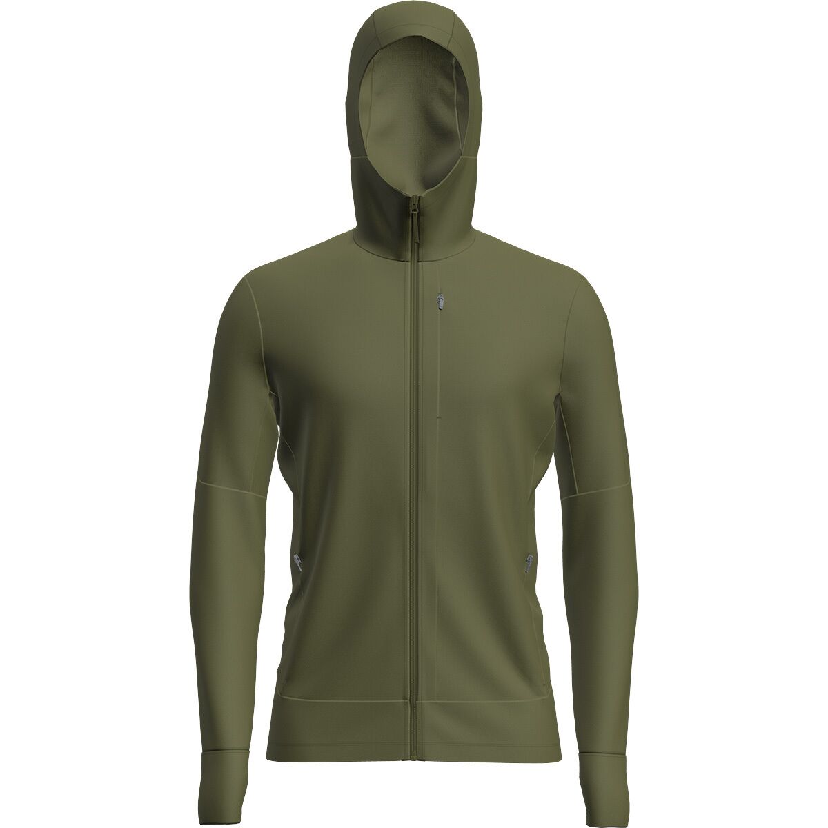 Image of Icebreaker Merino 260 Quantum Long-Sleeve Zip Hoodie - Men's Sphagnum, S