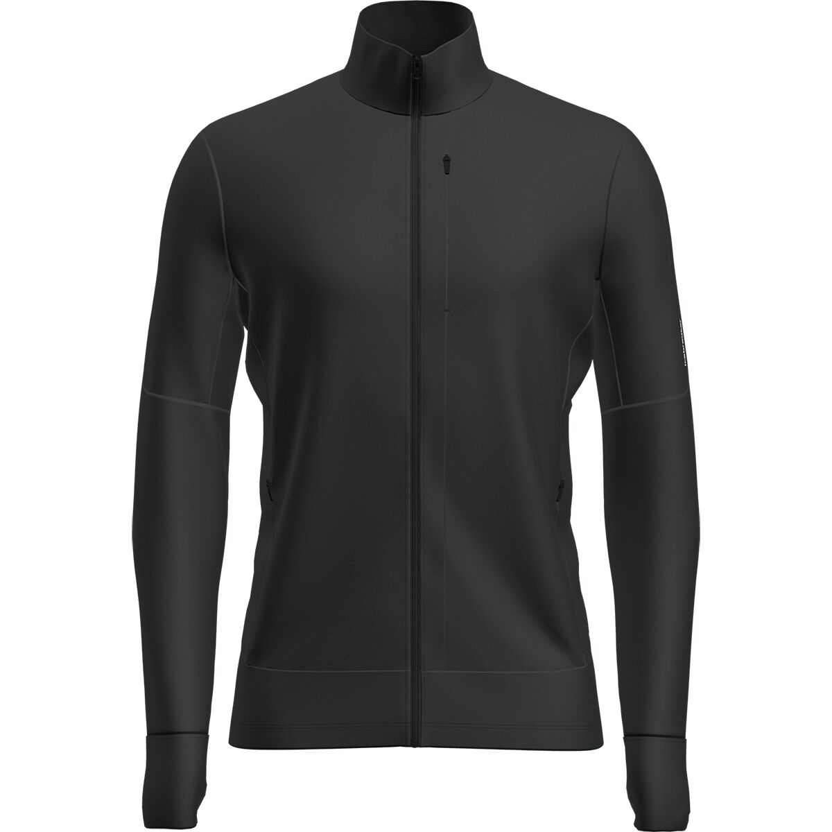 Image of Icebreaker Merino 260 Quantum Long-Sleeve Zip Top - Men's Black, M