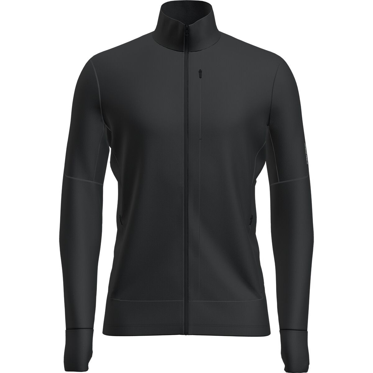 Image of Icebreaker Merino 260 Quantum Long-Sleeve Zip Top - Men's Black, M