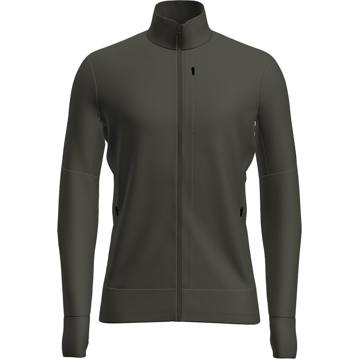 Image of Icebreaker Merino 260 Quantum Long-Sleeve Zip Top - Men's Dk Loden, XXL