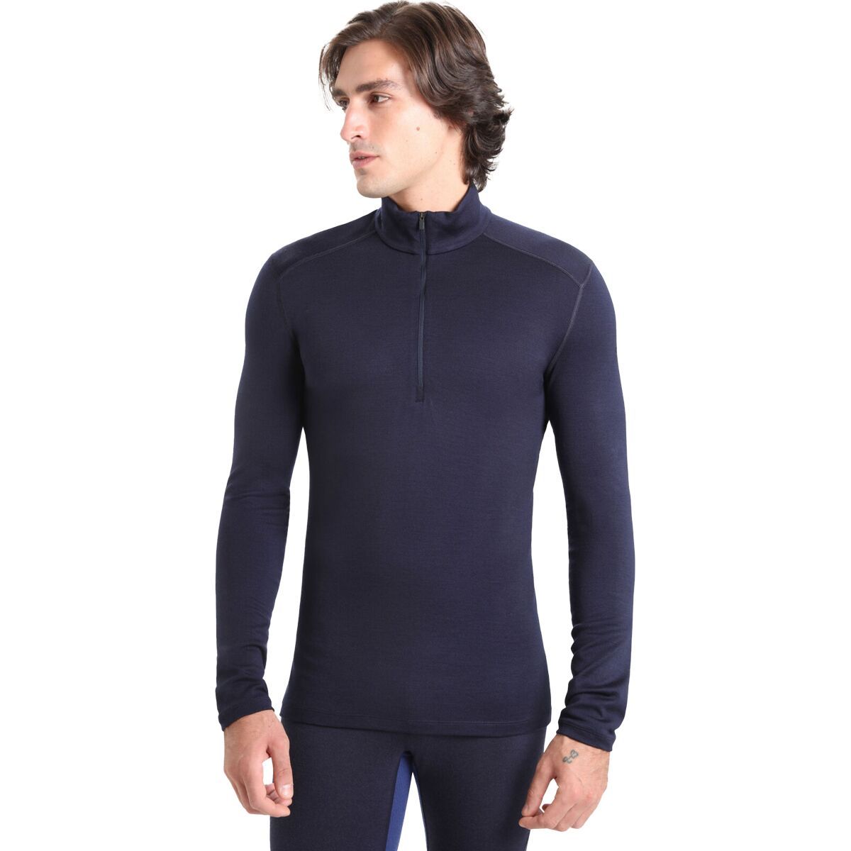 Image of Icebreaker Merino 260 Tech Long-Sleeve 1/2-Zip Top - Men's Midnight Navy, L