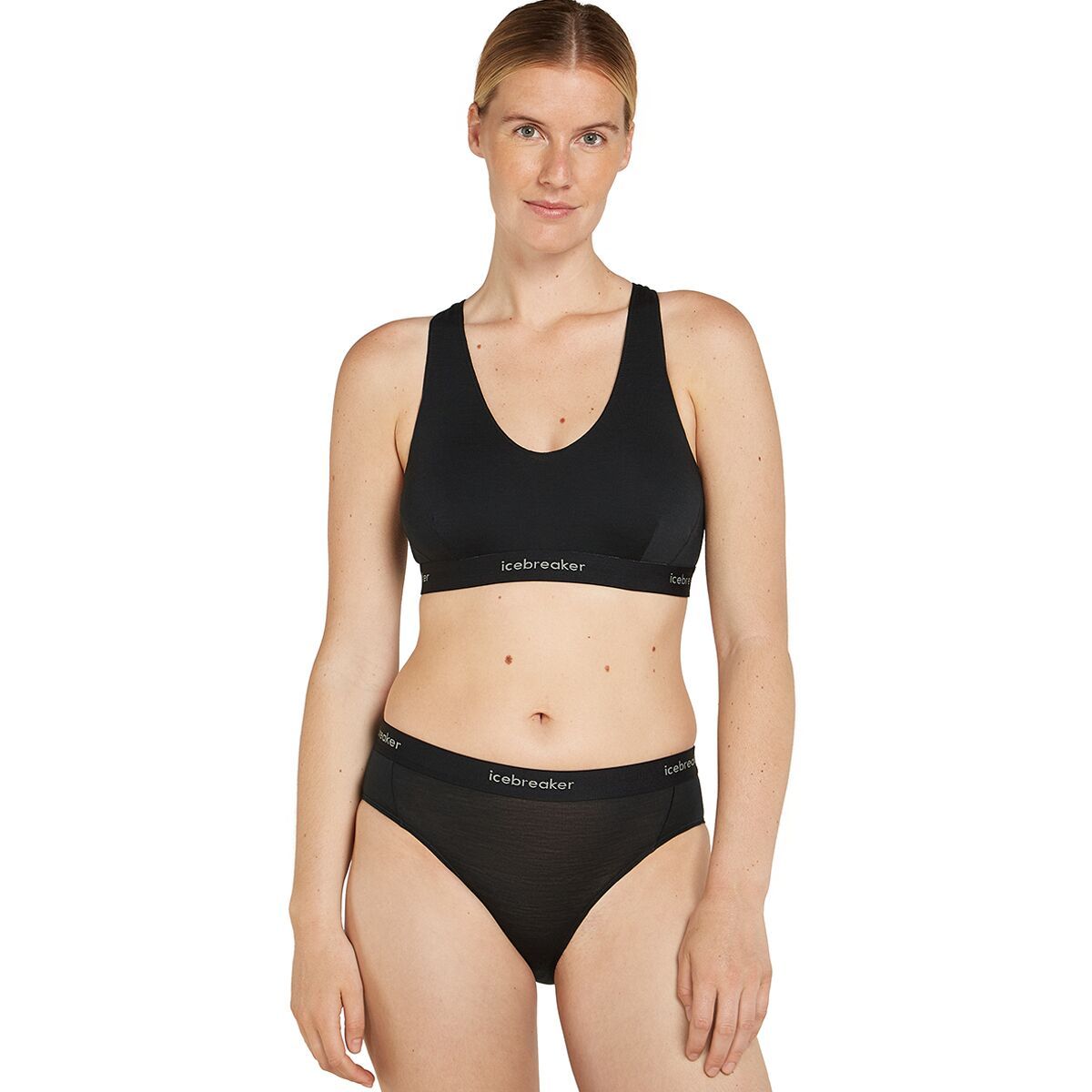Icebreaker Merino 125 Cool-Lite Sprite Racerback Bra - Women's Black, XL