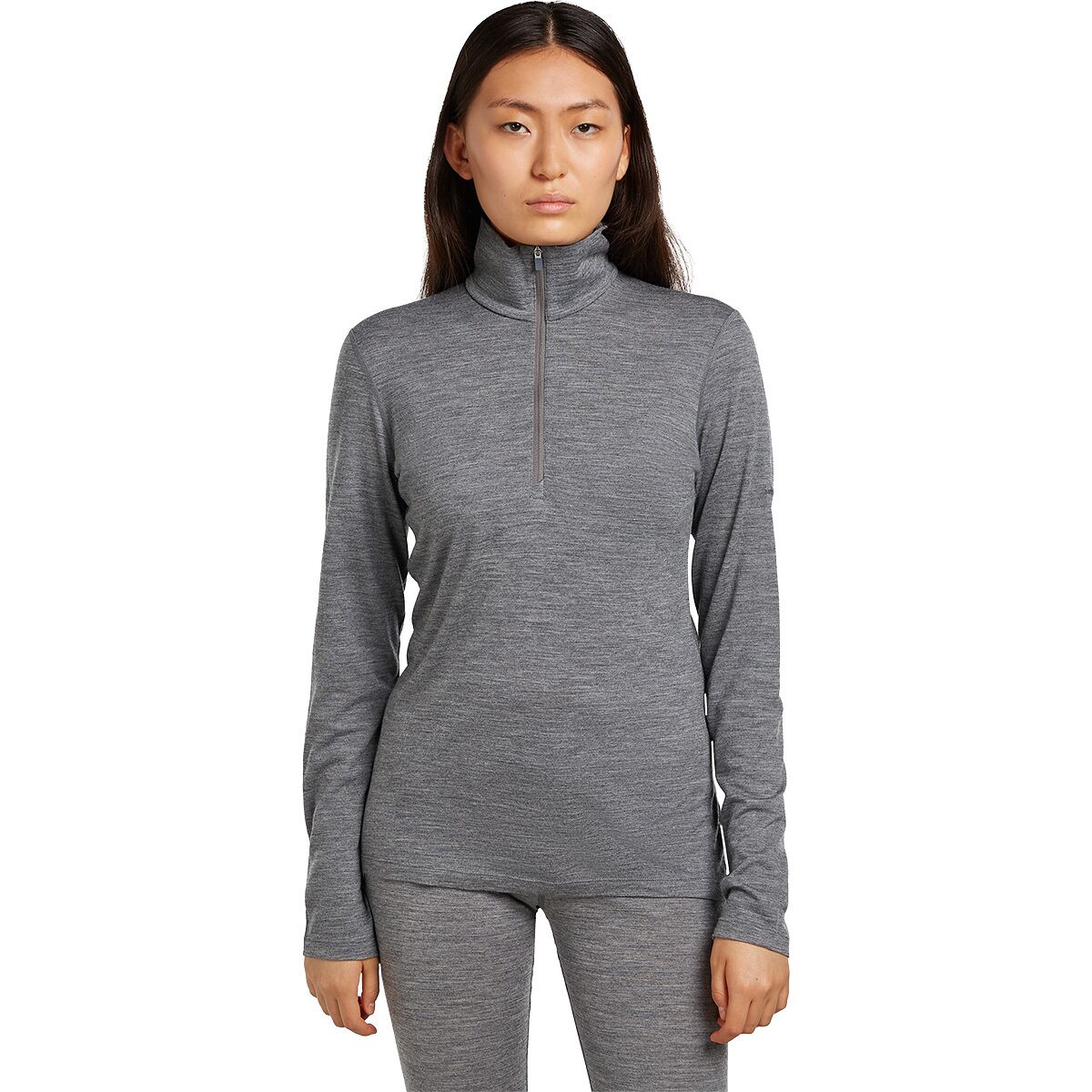 Image of Icebreaker Merino 200 Oasis 1/2-Zip Top - Women's Gritstone Heather, XS