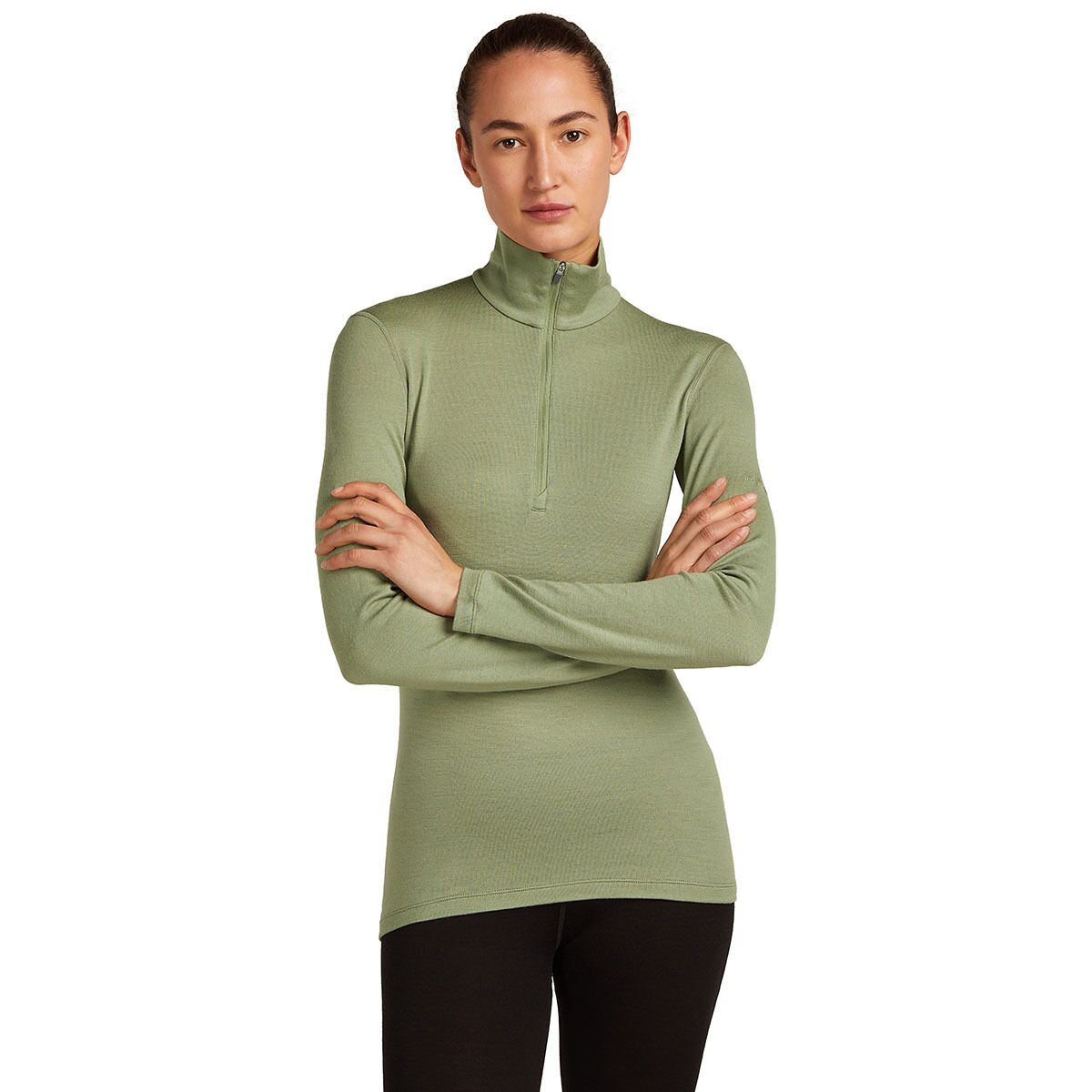 Image of Icebreaker Merino 260 Tech 1/2-Zip Top - Women's Lichen, XL