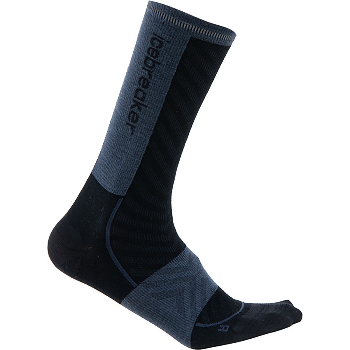 Icebreaker Merino Run+ Ultralight Crew Sock - Women's Black/Graphite, S