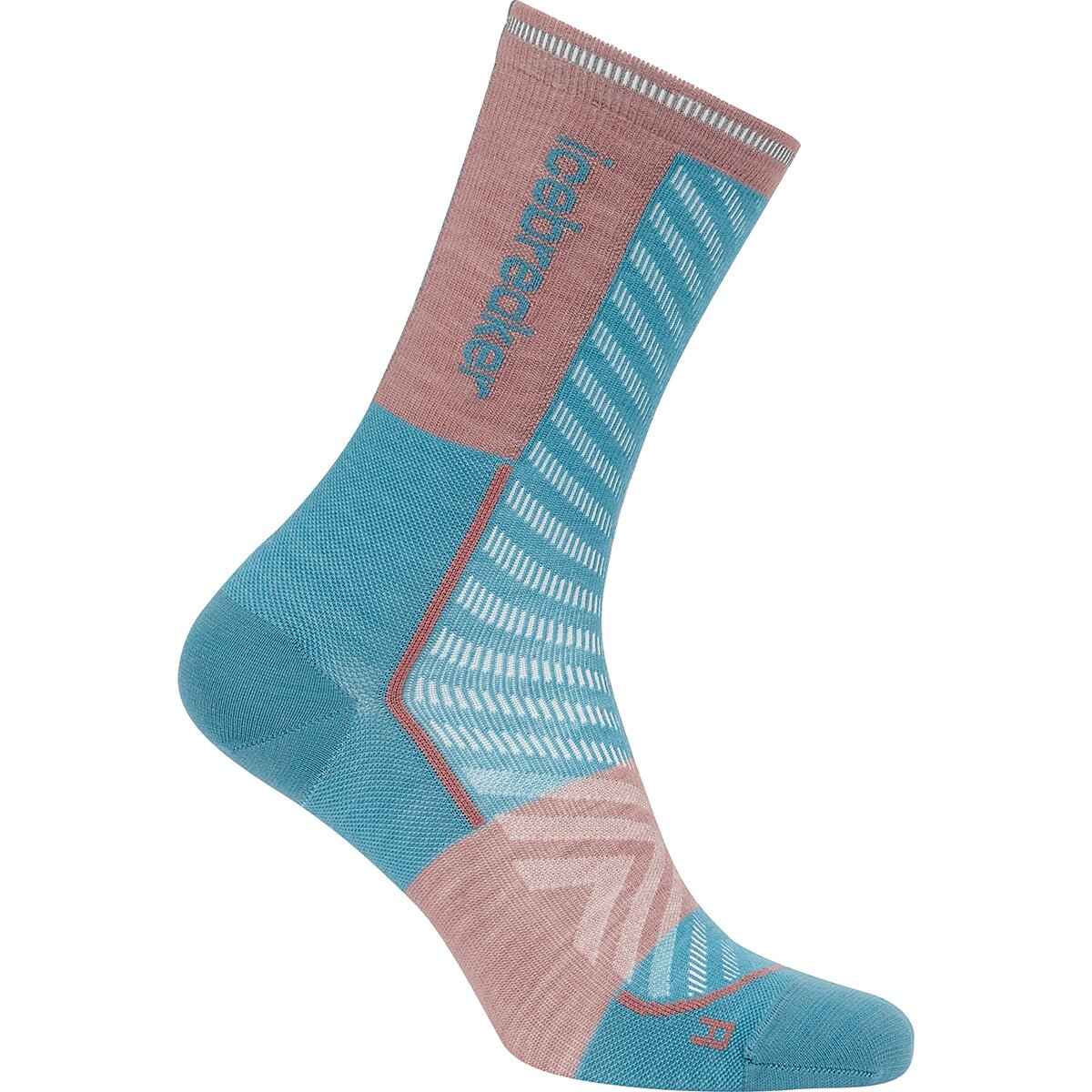 Image of Icebreaker Merino Run+ Ultralight Crew Sock - Women's Topaz/Summit, S