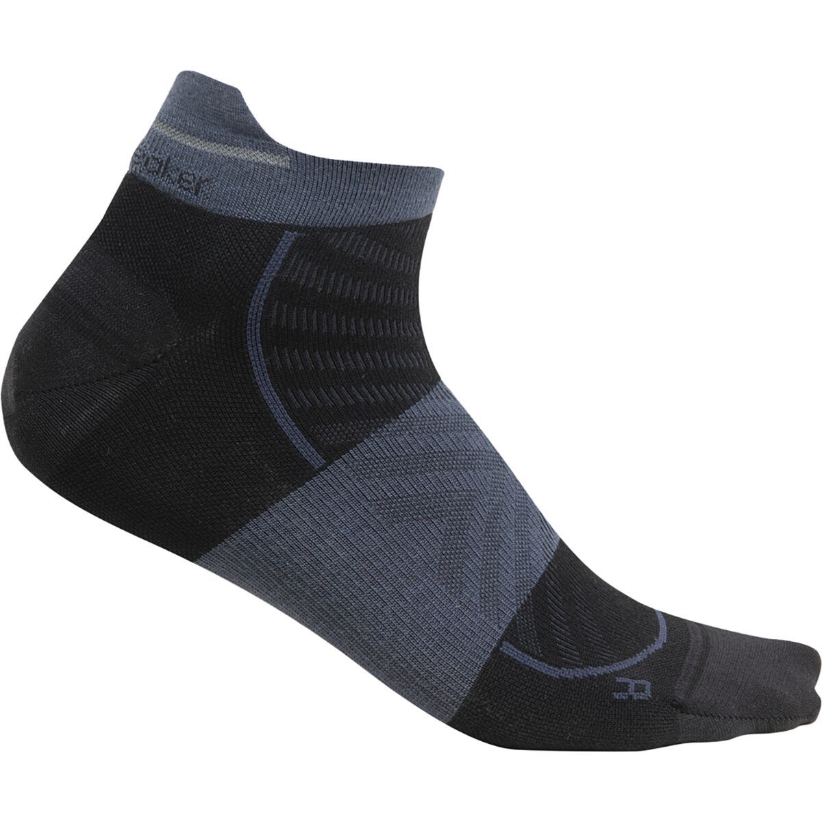 Image of Icebreaker Merino Run+ Ultralight Micro Sock - Men's Black/Graphite, XL