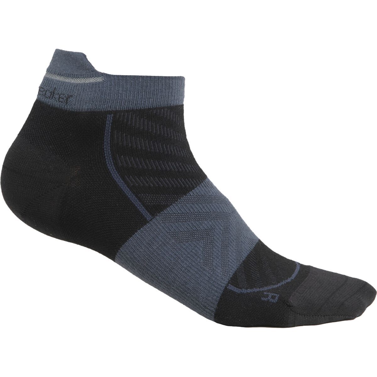 Icebreaker Merino Run+ Ultralight Micro Sock - Women's Black/Graphite, M