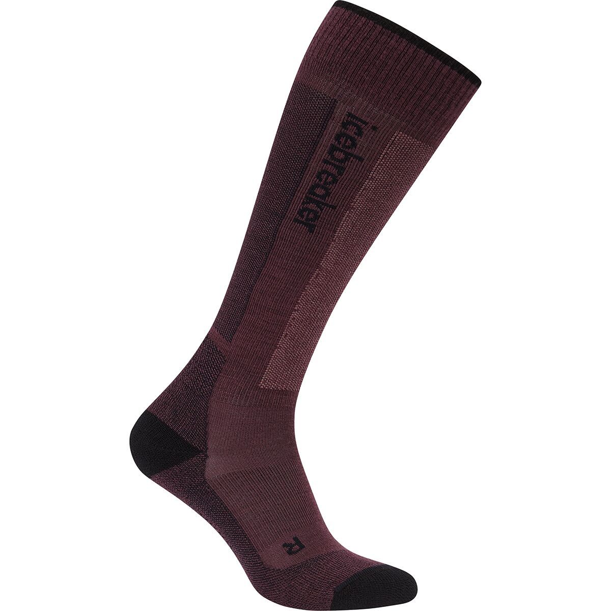 Image of Icebreaker Merino Ski+ Light OTC Sock - Women's Java/Black/Summit, S
