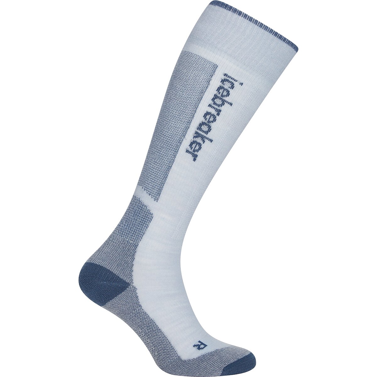 Image of Icebreaker Merino Ski+ Light OTC Sock - Women's Zinc Blue/Dawn/Snow, M