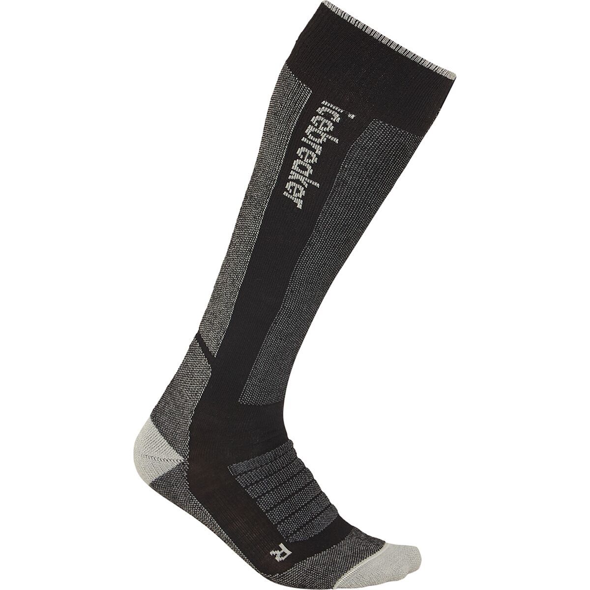 Image of Icebreaker Merino Ski+ Medium OTC Sock - Men's Black/Ether/Graphite, S