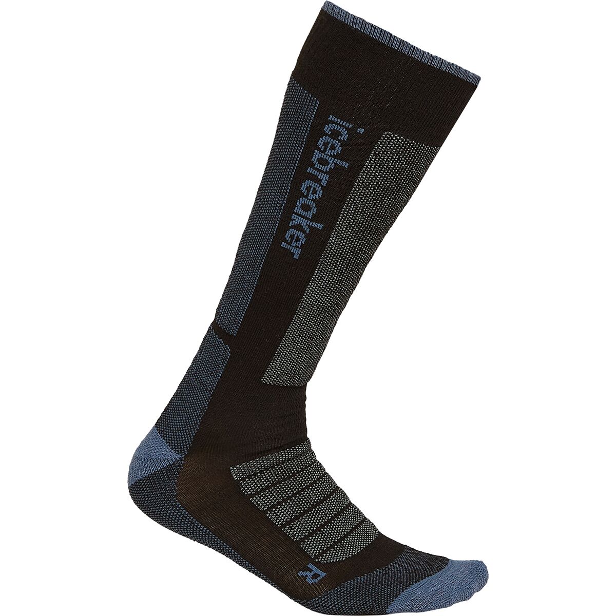 Image of Icebreaker Merino Ski+ Medium OTC Sock - Women's Black/Dawn/Graphite, S