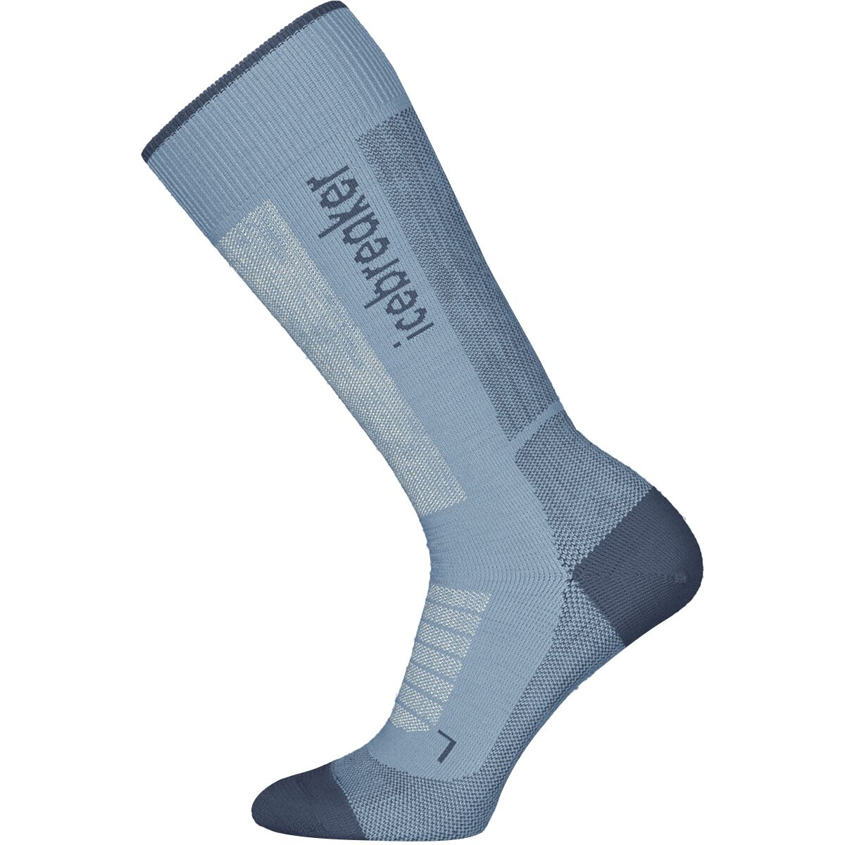 Image of Icebreaker Merino Ski+ Medium OTC Sock - Women's Zinc Blue/Dawn/Snow, L