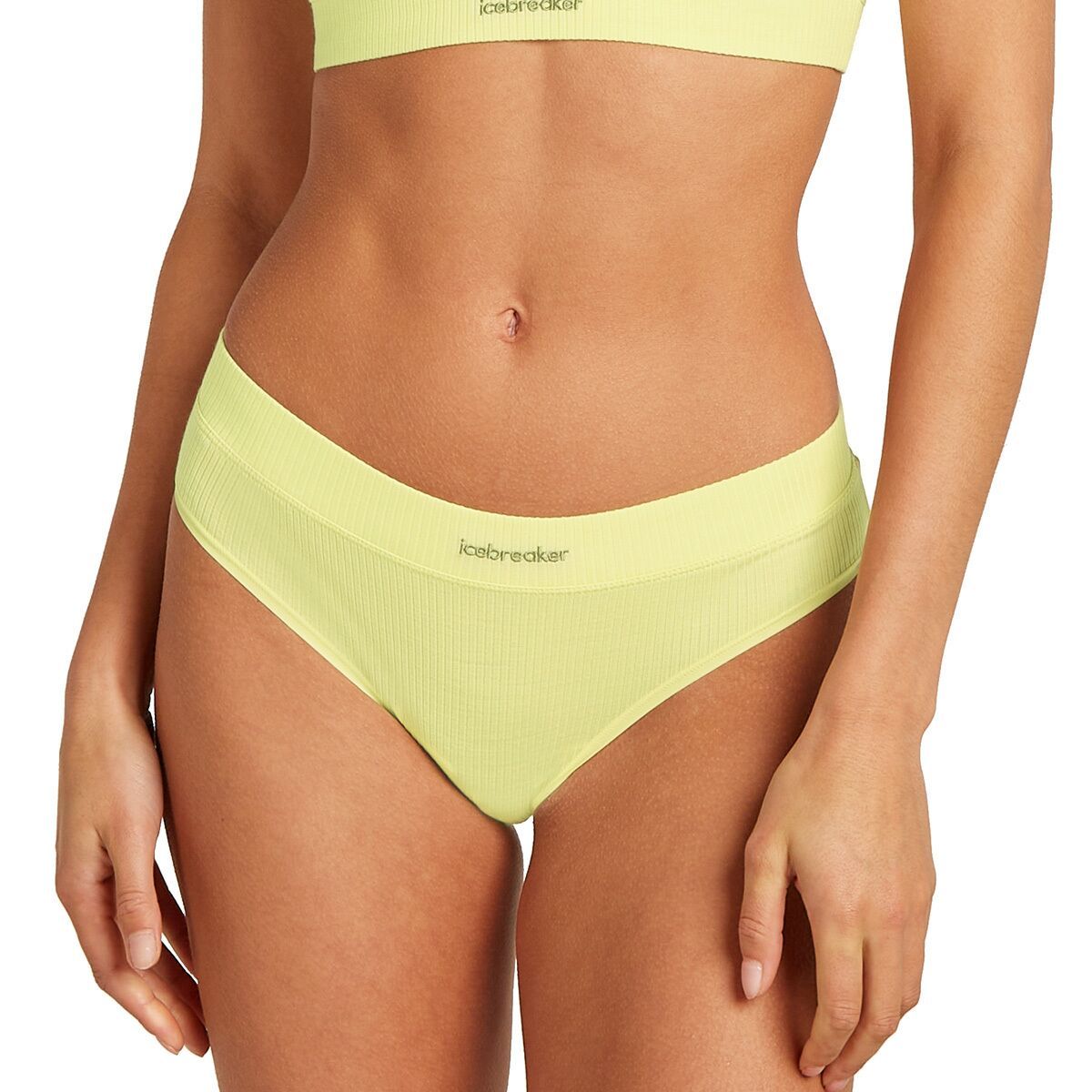 Icebreaker Merino Blend Rib Lotus Hipster Bottom - Women's Citrine, XS