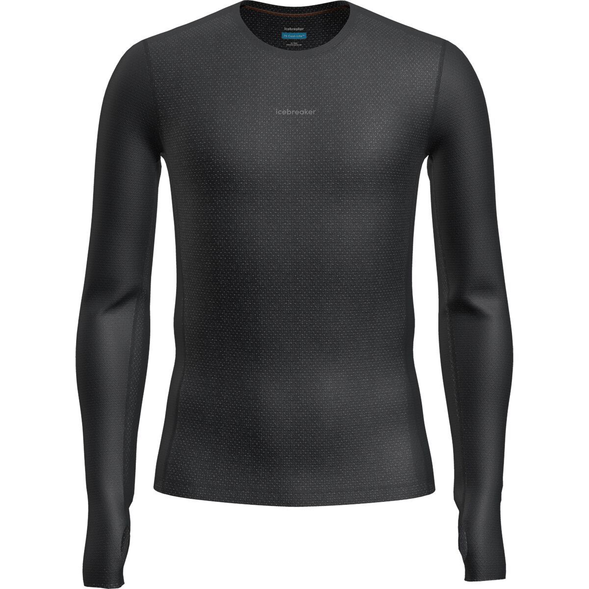 Image of Icebreaker Merino Blend 75 Cool-Lite Ultralight LS Crewe - Men's Black, L