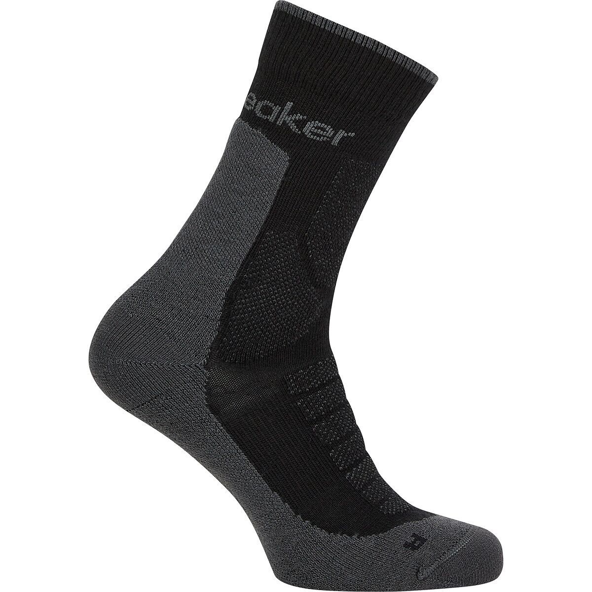 Image of Icebreaker Merino Hike+ Heavy Crew Sock - Men's Black/Obsidian, XL