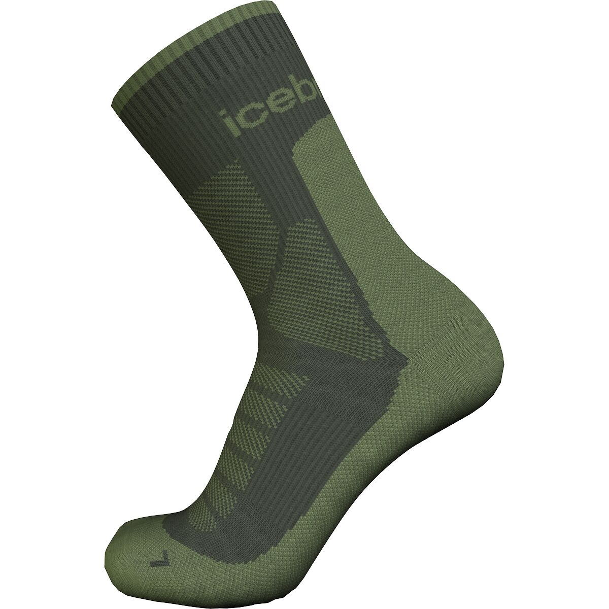 Image of Icebreaker Merino Hike+ Heavy Crew Sock - Men's Dk Loden/Sphagnum, XL