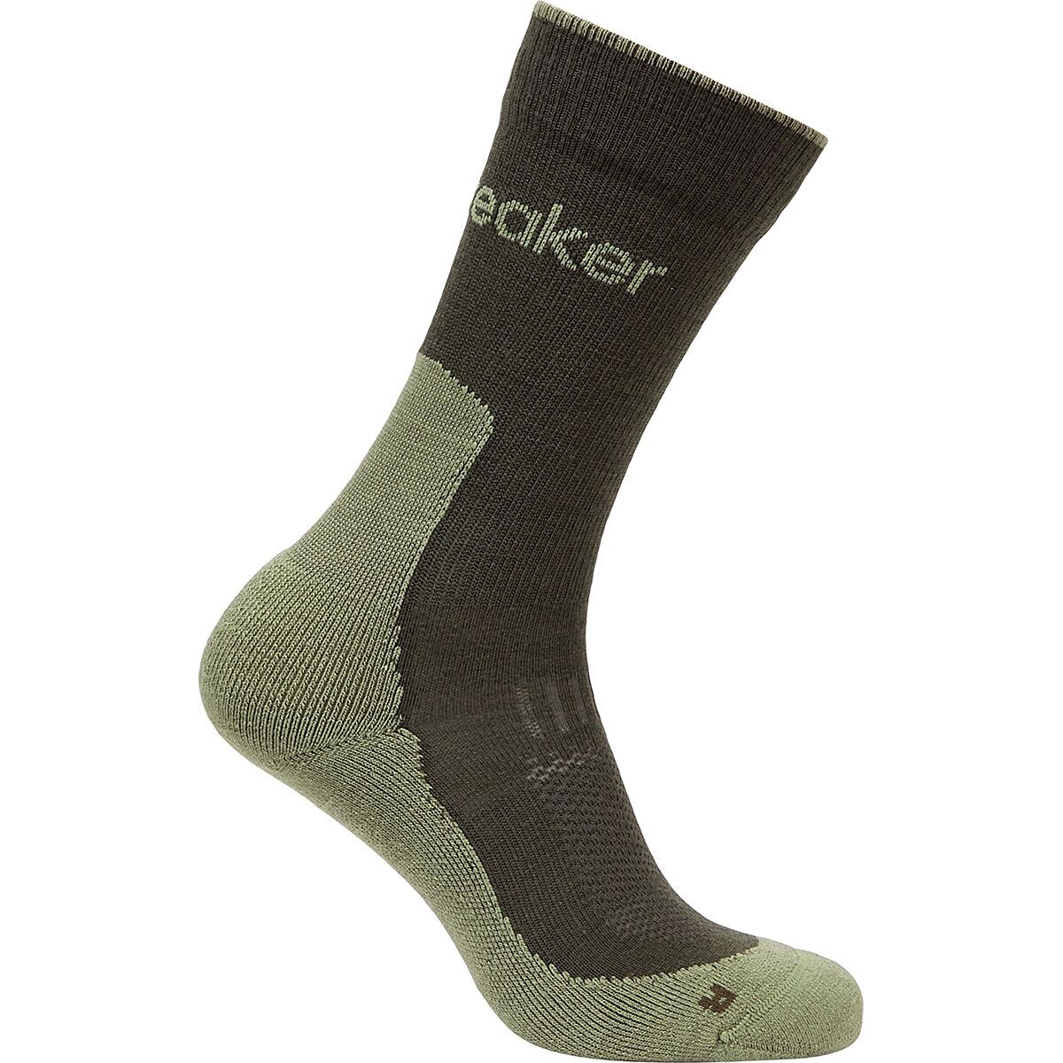 Image of Icebreaker Merino Hike+ Light Crew Sock - Men's Dk Loden/Lichen, S