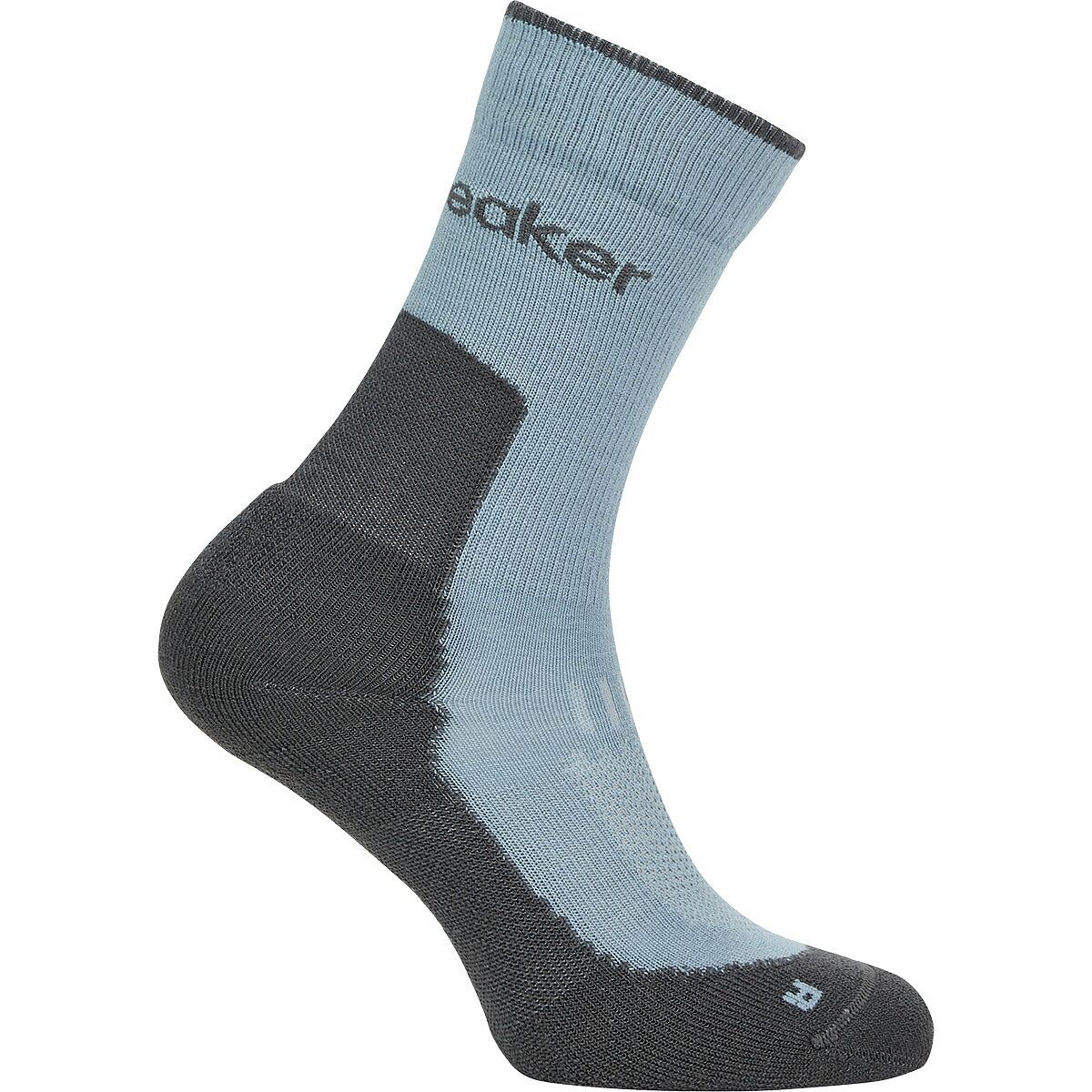 Image of Icebreaker Merino Hike+ Light Crew Sock - Men's Flint Blue/Obsidian, S