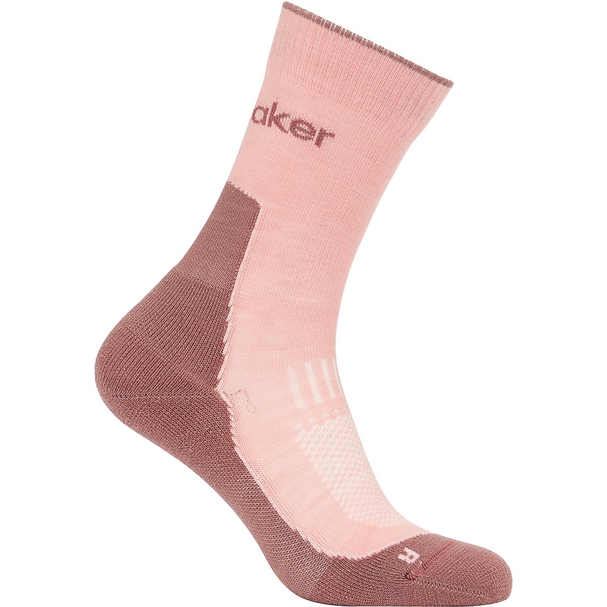Image of Icebreaker Merino Hike+ Light Crew Sock - Women's Blush/Summit, S
